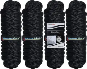 AB-0051-BK04 AMARINE MADE Double Braid Dock Line Marine Rope