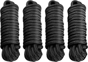 AB-0054-BK04 AMARINE MADE Pack Double Braid Dock Line Mooring