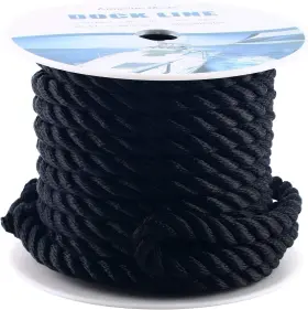 AB-0474-BK AMARINE MADE Strand Twisted Boat Rope Anchor Line