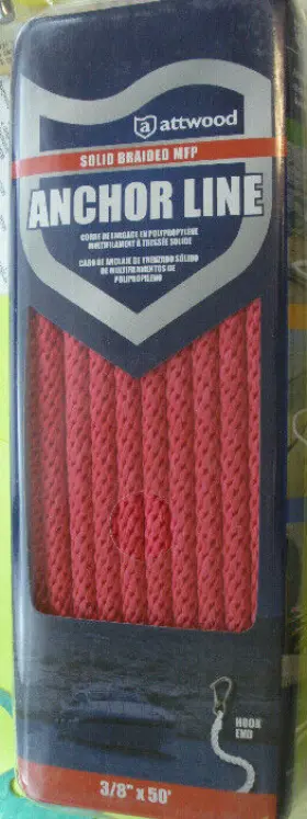 11736-7 ATTWOOD Solid Braid Anchor Line Snaphook
