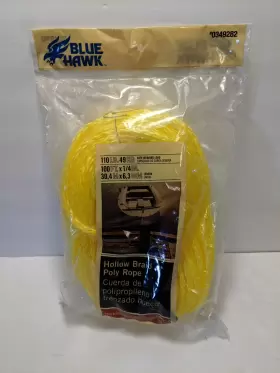 349282 BLUE HAWK Hollow Braid Poly Rope #2