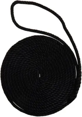 Buccaneer Rope Company 20-11615 Twisted Dock Line 1/2 Inch X 15ft White