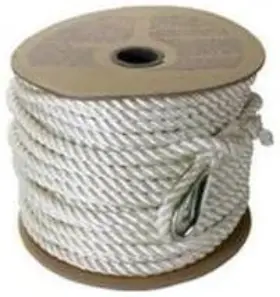Buccaneer Rope Company 20-21000 Twisted Anchor Line - White 3/8 Inch X 100ft