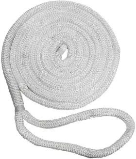 Buccaneer Rope Company 30-00025 Braided Dock Line - Nylon 5/8 Inch X 25ft White