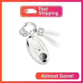 RC3A22 CTRINEWS Key Fob Cover Bling Braided Rope Keychai