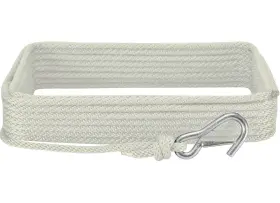 Extreme Max 3006.2024 Boattector Solid Braid Mfp Anchor Line/hook 3/8 Inch X50ft White