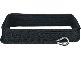Extreme Max 3006.2048 Boattector Solid Braid Mfp Anchor Line With Thimble 3/8 Inch X 50ft Black