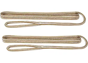 Extreme Max 3006.2165 Boattector Dbl Braid Nylon Fender Line 2pk 3/8x6ft Wht/gold
