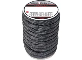 Extreme Max 3006.2312 Boattector Double Braid Nylon Dock Line - 3/4 Inch X 40ft Black