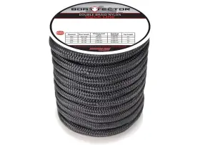 Extreme Max 3006.2318 Boattector Double Braid Nylon Dock Line - 3/4 Inch X 60ft Black