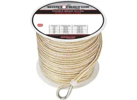 Extreme Max 3006.2347 Boattector 3/8 Inch X 600ft Double Braid Nylon Anchor Line Gold