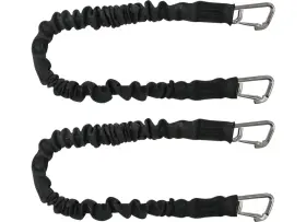 Extreme Max 3006.2369 Boattector Line Snubber/storage Bungee 2pk 18 Inch Hooks Black