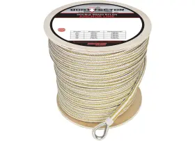 Extreme Max 3006.2376 Boattector 1/2 Inch X 800ft Double Braid Nylon Anchor Line Gold