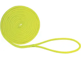 Extreme Max 3006.2433 Boattector Double Braid Nylon Dock Line 3/8 Inch X 15ft Yellow