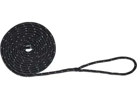 Extreme Max 3006.2487 Boattector Dbl Braid Nylon Dock Line/tracer 1/2 Inch X25ft Black