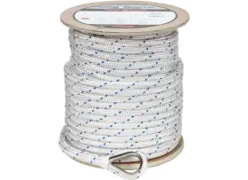 Extreme Max 3006.2535 Boattector Double Braid Nylon Anchor Line 5/8 Inch X250ft White