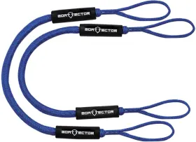 Extreme Max 3006.2568 Boattector Bungee Dock Line Value 2-pack - 4ft Blue