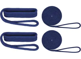 Extreme Max 3006.2699 Boattector Double Braid Nylon Dockside Rope Pack 1/2 Inch Blue