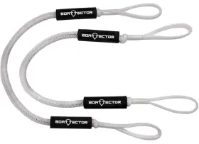 Extreme Max 3006.2708 Boattector Bungee Dock Line 5ft White Value 2-pack