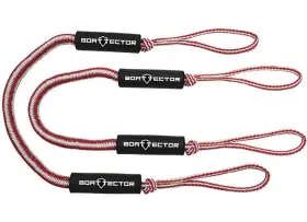 Extreme Max 3006.2732 Boattector Bungee Dock Line Value 2-pack - 4ft Red/white