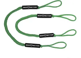 Extreme Max 3006.2738 Boattector Bungee Dock Line Value 2-pack - 4ft Green