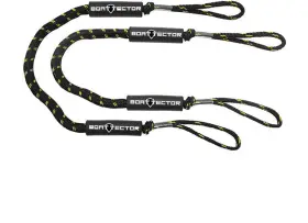 Extreme Max 3006.2744 Boattector Bungee Dock Line Value 2-pack - 5ft Black/gold