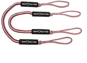 Extreme Max 3006.2747 Boattector Bungee Dock Line Value 2-pack - 5ft Red/white