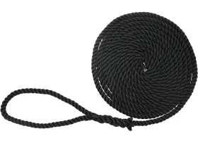 Extreme Max 3006.2858 Boattector Twisted Nylon Dock Line 1/2 Inch X 25ft Black