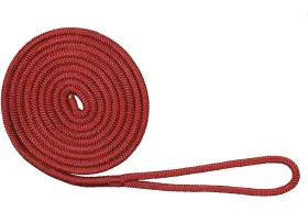 Extreme Max 3006.2921 Boattector Double Braid Nylon Dock Line 3/8 Inch X 15ft Red