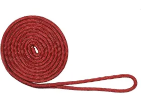 Extreme Max 3006.2929 Boattector Double Braid Nylon Dock Line 3/8 Inch X 20ft Red