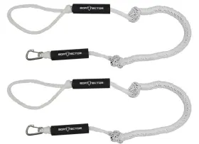 Extreme Max 3006.2969 Boattector Pwc Bungee Dock Line Value 2-pack - 4ft White