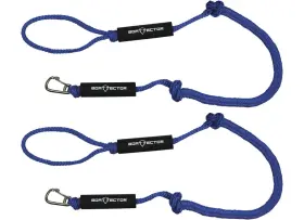 Extreme Max 3006.2972 Boattector Pwc Bungee Dock Line Value 2-pack - 4ft Blue