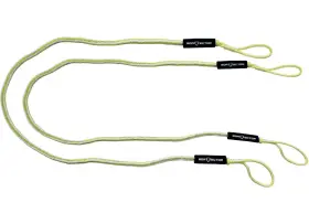 Extreme Max 3006.3048 Boattector Bungee Dock Line Value 2-pack - 7ft Yellow/white
