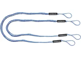 Extreme Max 3006.3089 Boattector Bungee Dock Line Value 2-pack - 8ft Blue/white