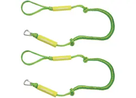 Extreme Max 3006.3108 Boattector Pwc Bungee Dock Line 2-pack - 5ft Green/yellow