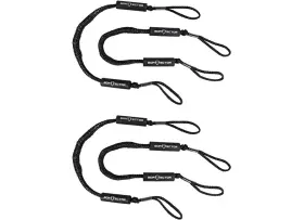Extreme Max 3006.3249 Boattector Bungee Dock Line Value 4-pack - 5ft Black