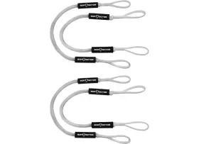 Extreme Max 3006.3252 Boattector Bungee Dock Line Value 4-pack - 5ft White