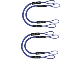 Extreme Max 3006.3285 Boattector Bungee Dock Line Value 4-pack - 6ft Blue