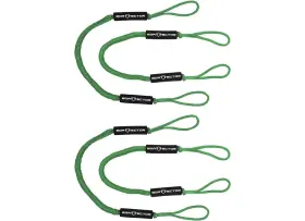 Extreme Max 3006.3308 Boattector Bungee Dock Line Value 4-pack - 6ft Green