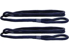 Extreme Max 3006.3311 Boattector Double Braid Nylon Fender Line 2pk 3/8 Inch X6ft Navy