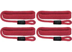 Extreme Max 3006.3366 Boattector Solid Braid Mfp Fender Line 4-pack 3/8 Inch X5ft Red