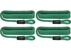 Extreme Max 3006.3372 Boattector Solid Braid Mfp Fender Line 4-pk 3/8 Inch X5ft Green