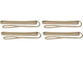 Extreme Max 3006.3378 Boattector Dbl Braid Nylon Fender Line 4pk 3/8x6ft Wht/gold