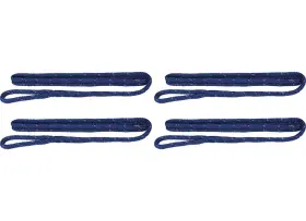 Extreme Max 3006.3415 Boattector Double Braid Fender 3/8 Inch X6ft Blue With Reflective Tracer 4pk
