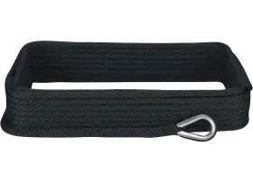 Extreme Max 3006.3465 Boattector Solid Braid Mfp Anchor Line/thimble 1/2x50ft Blk