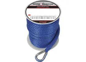 Extreme Max 3006.3478 Boattector Solid Braid Mfp Anchor Line/thim 1/2 Inch X100ft Blue