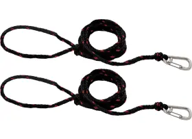 Extreme Max 3006.6806 Pwc 9ft Dock Line With Stainless Steel Snap Hook- Value 2-pack