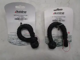 Robline 7083122 Soft Shackle X Large Yachting Rope Black And Pink Set Of 2 Boat