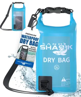 SS-3LDRY-BLUE SANDSHARK ANCHOR Waterproof Bag
