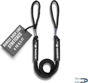 SS-BLK-4-5.5 SANDSHARK ANCHOR Bungee Dock Line Ultimate